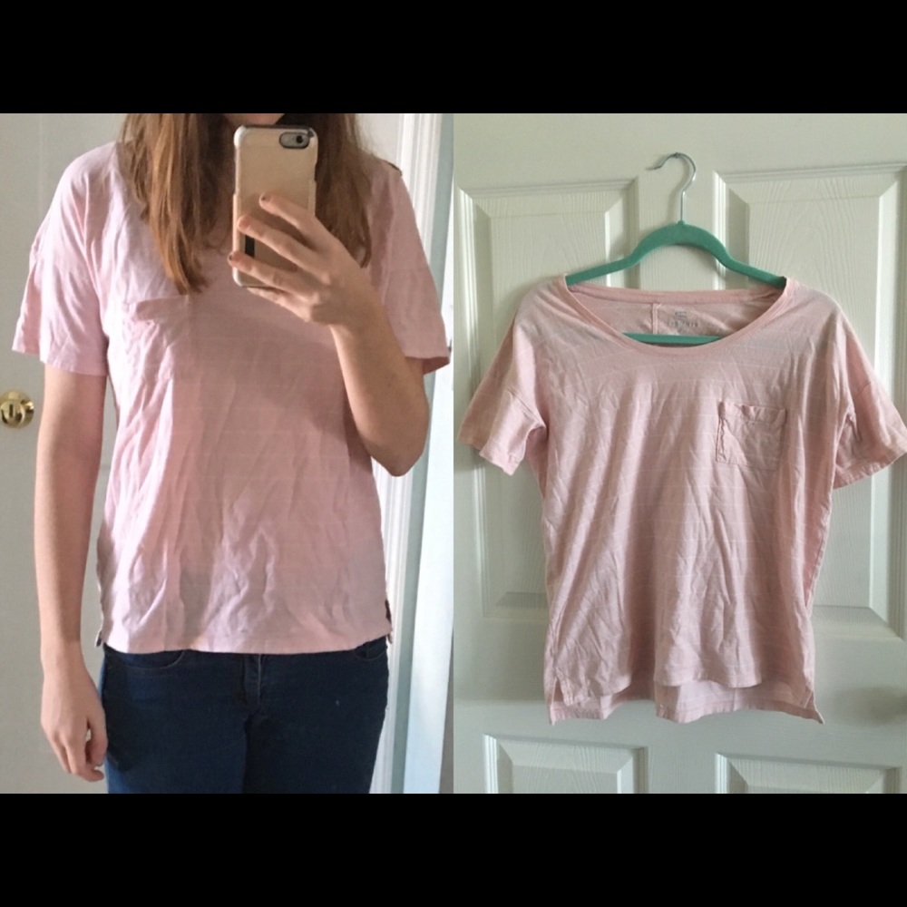 💕Old Navy Boyfriend Styled Scoop Neck Striped Top